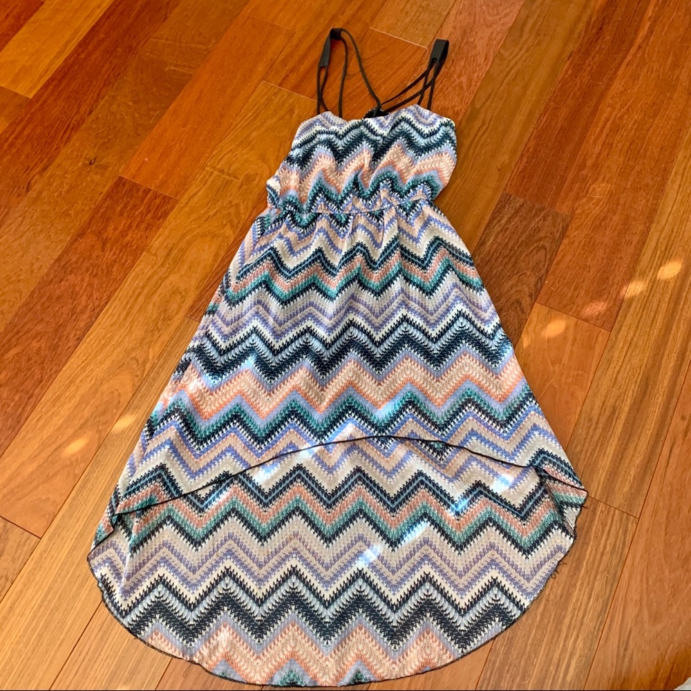 Multi Colored Trixxi High Low Dress.